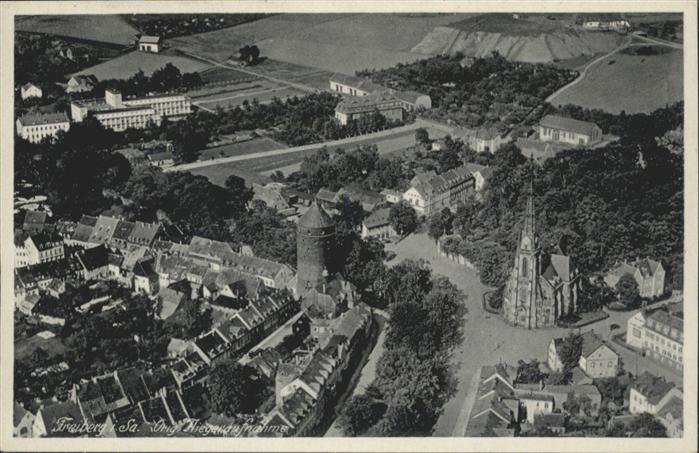 Freiberg Sachsen Fliegeraufnahme