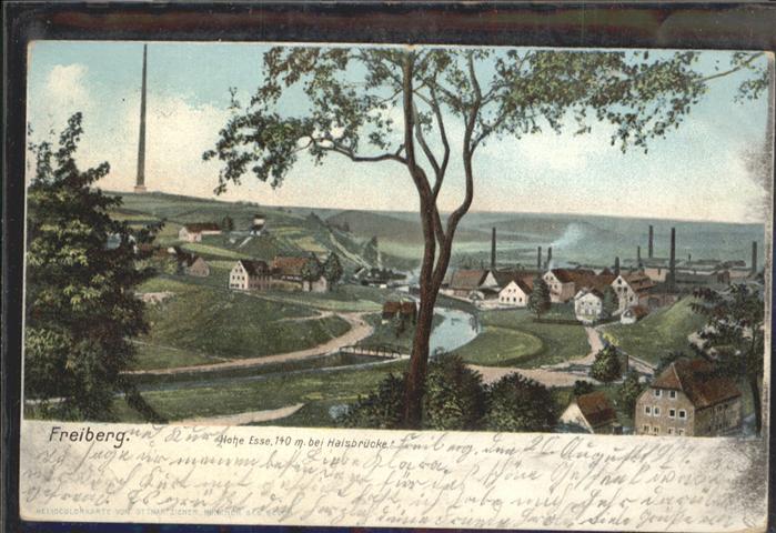 Freiberg Sachsen Hohe Esse bei Halsbrücke