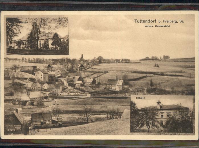 Tuttendorf bei Freiberg Schule Kirche