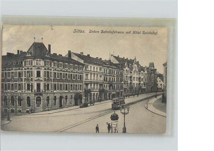Zittau Bahnhofstrasse Hotel Reichshof Strassen