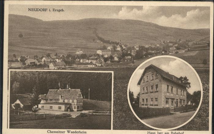 Neudorf Erzgebirge Chemnitzer Wanderheim Haus Iser am Bahn