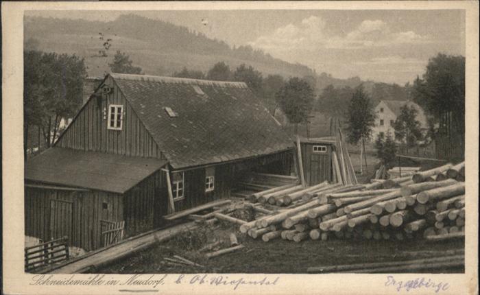 Neudorf Erzgebirge Schneidemühle