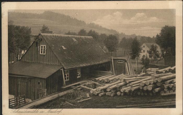 Neudorf Erzgebirge Schneidemühle