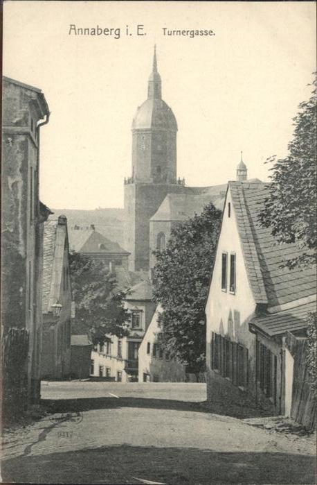 Annaberg-Buchholz Erzgebirge Annaberg-Buchholz Turnergasse Kirche