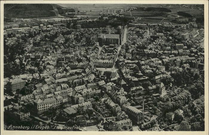 Annaberg-Buchholz Erzgebirge Annaberg-Buchholz Fliegeraufnahme