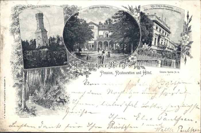 Rochlitz Sachsen Rochlitz Pension Restaurant Hotel Villa
