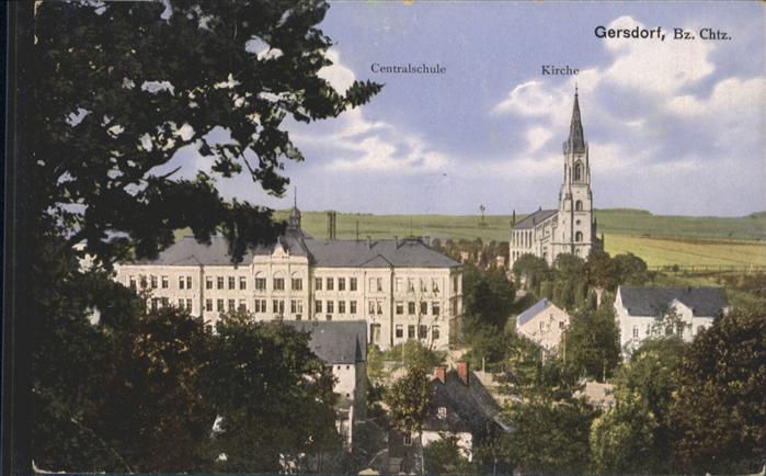 Gersdorf Hohenstein-Ernstthal Centralschule Kirche