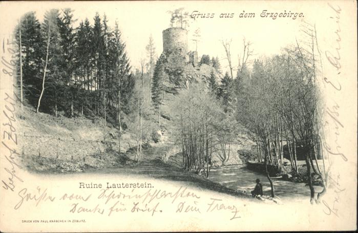 Zoeblitz Sachsen Zöblitz Ruine Lauterstein