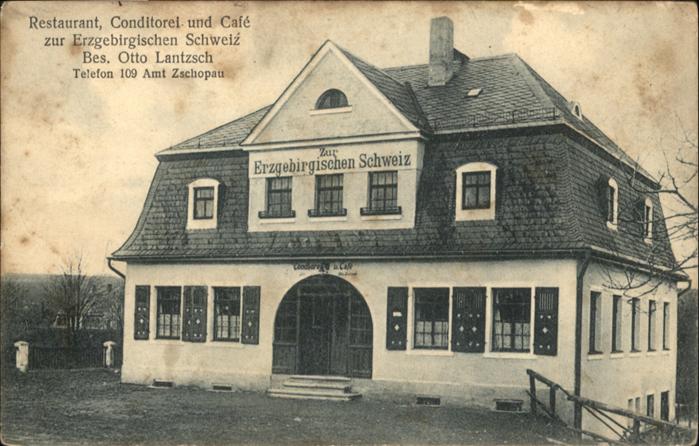 Zschopau Restaurant Conditorei Cafe Zur Erzgebir