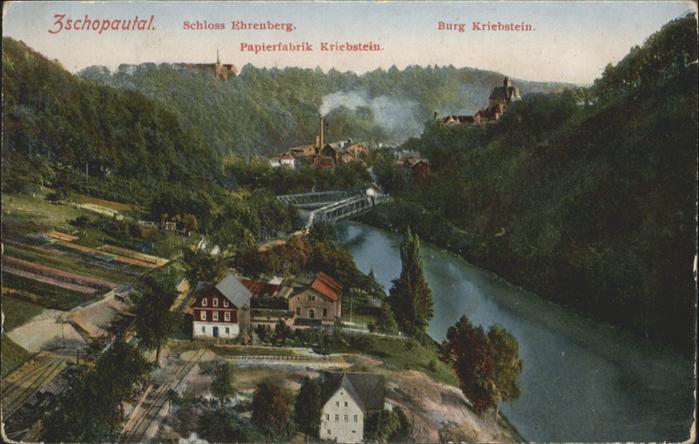 Zschopau Schloss Ehrenberg Papierfabrik Kriebste