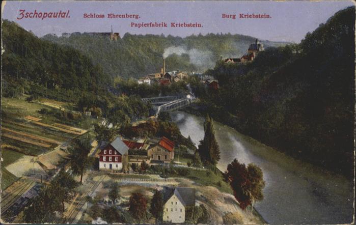 Zschopau Schloss Ehrenberg Papierfabrik Kriebste