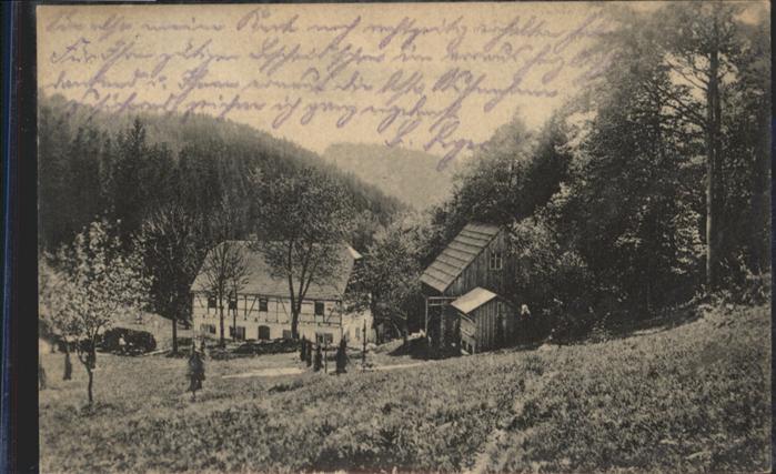 Ansprung bei Zöblitz Jugendherberge Hüttstadtmüh