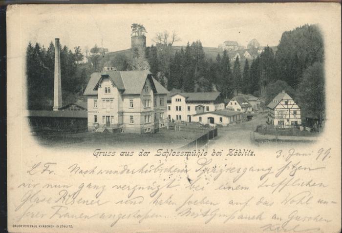 Zoeblitz Sachsen Zöblitz Schloss Mühle x
