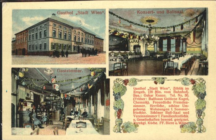 Zoeblitz Sachsen Zöblitz Gasthof Stadt Wien Konzert Ball