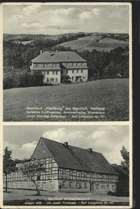 Reifland Gasthaus Wartburg Gasthof Wünschendorf
