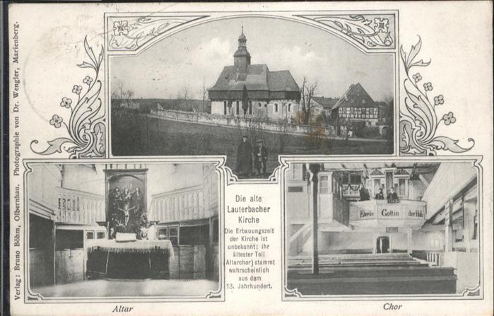 Lauterbach Erzgebirge Kirche Altar Chor