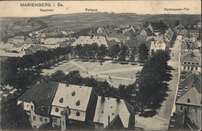 Marienberg Erzgebirge Marienberg Kasernen Rathaus Zschopauert