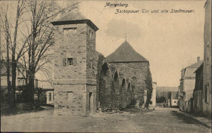 Marienberg Erzgebirge Marienberg Zschopauertor Stadtmauer
