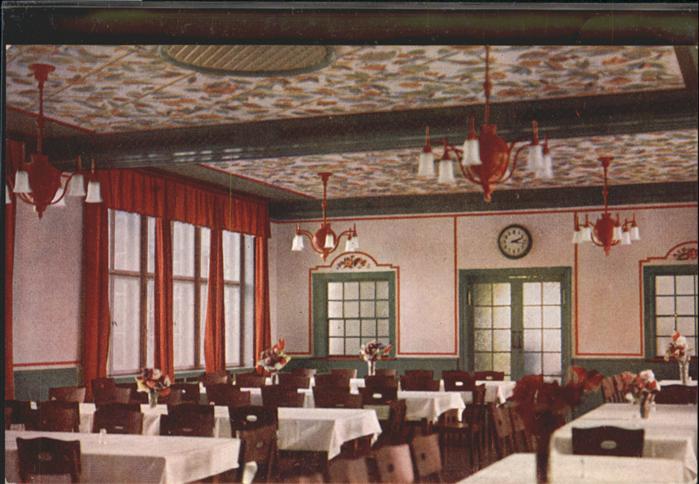 Schneeberg Erzgebirge Heilstätte Speisesaal