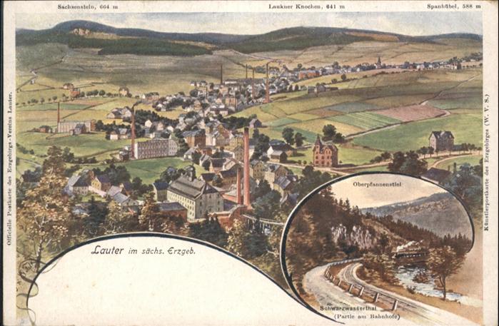 Lauter Schwarzenberg Erzgebirge Lauter_Sachsen Oberpfannenstiel Schwarz