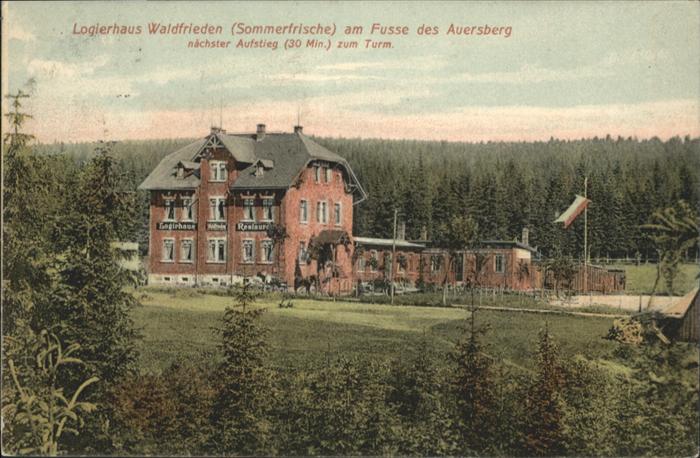 Steinbach Johanngeorgenstadt Logierhaus Waldfrieden Auersberg Restau