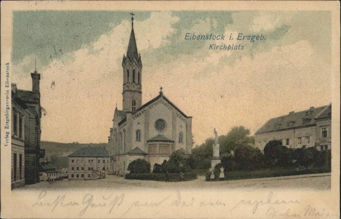 Eibenstock Kirchplatz Erzgebirge