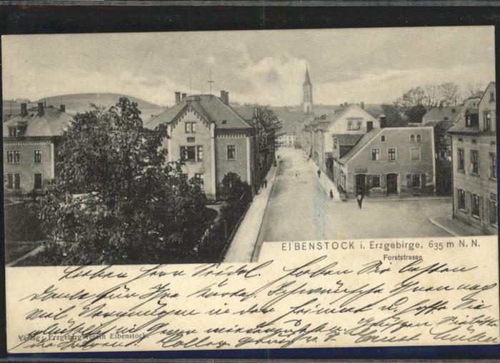 Eibenstock Forststrasse Erzgebirge