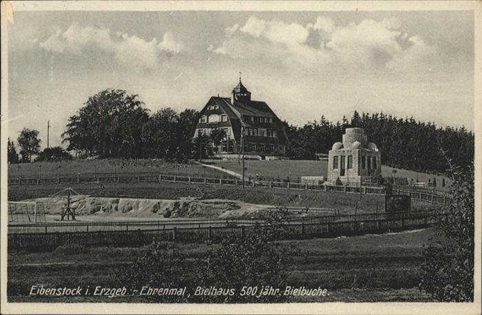 Eibenstock Ehrenmal Bielbuche Erzgebirge
