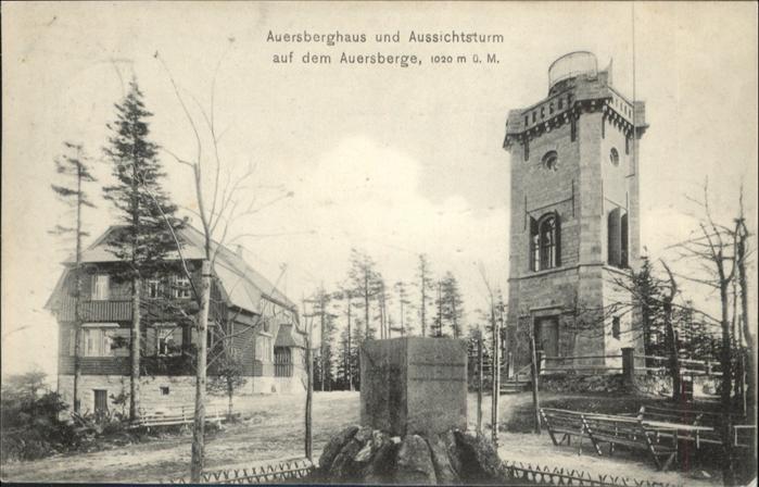 Eibenstock Auersberghaus Turm Auersberg