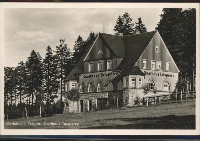 Carlsfeld Erzgebirge Gasthaus Talsperre