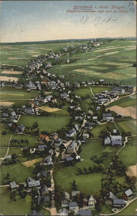Bernsbach Ballonaufnahme Erzgebirge