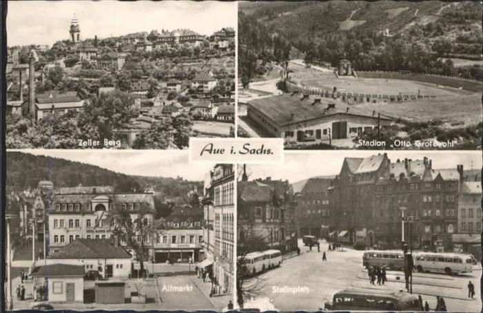 Aue Sachsen Stadion Otto Grotewohl Stalinplatz Altm