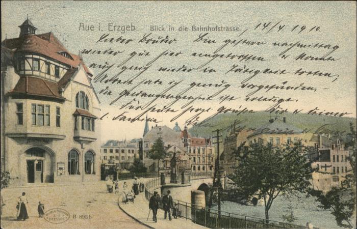 Aue Sachsen Bahnhofstrasse Erzgebirge