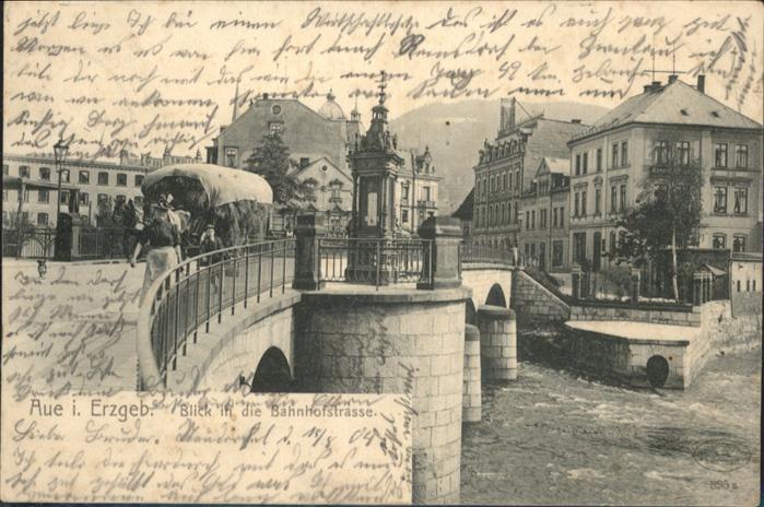 Aue Sachsen Bahnhofstrasse Erzgebirge