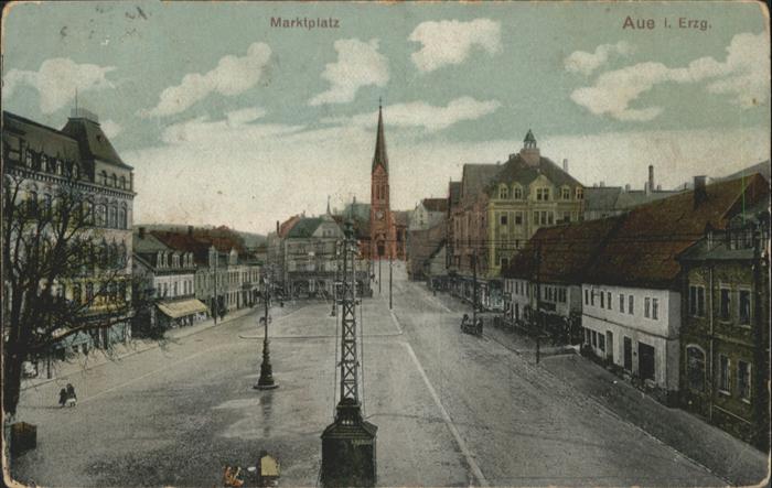 Aue Sachsen Marktplatz Erzgebirge