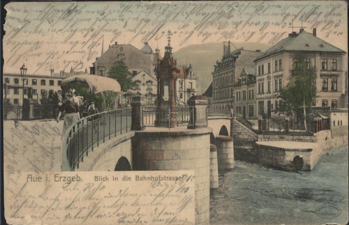 Aue Sachsen Bahnhofstrasse Erzgebirge