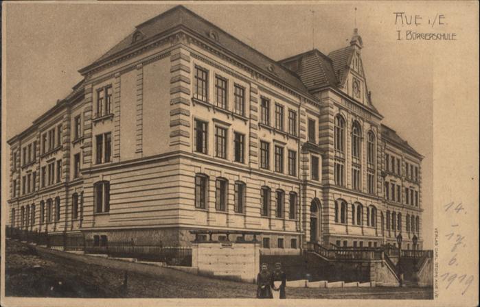 Aue Sachsen Bürgerschule Erzgebirge