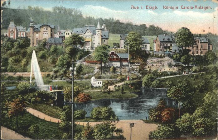 Aue Sachsen Königin Carola Anlage Erzgebirge