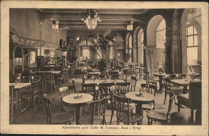 Aue Sachsen Konditorei Cafe W. Temper Erzgebirge