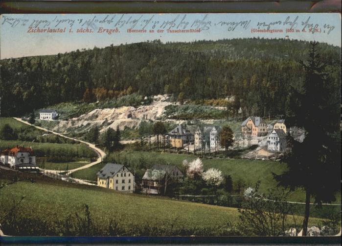 Schneeberg Erzgebirge [Stempelabschlag] Zschorlautal Tauscher