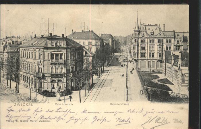 Zwickau Sachsen Zwickau Cafe Hentsch Bahnhofstrasse
