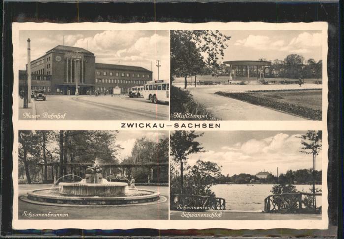 Zwickau Sachsen Zwickau Bahnhof Musiktempel Schwanenbru