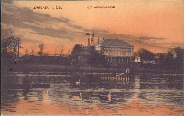 Zwickau Sachsen Zwickau Schwanen Schloss Schwan Boot