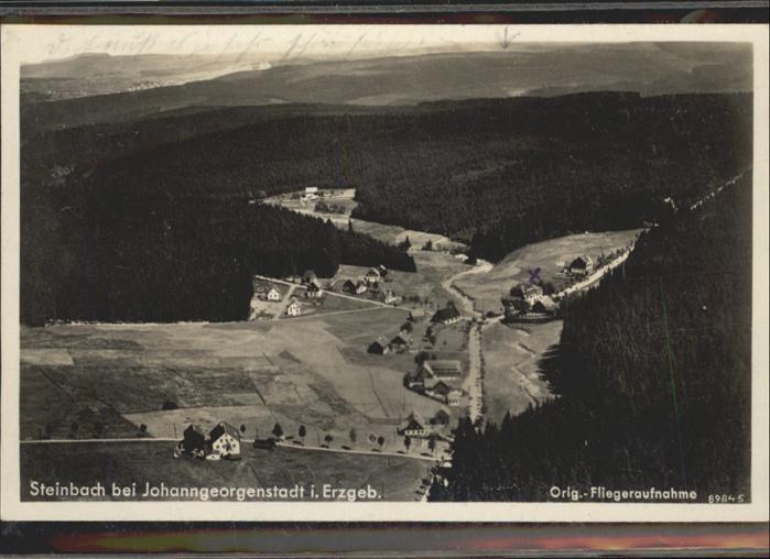 Steinbach Johanngeorgenstadt Gasthof Sommerfrische Fliegeraufnahme