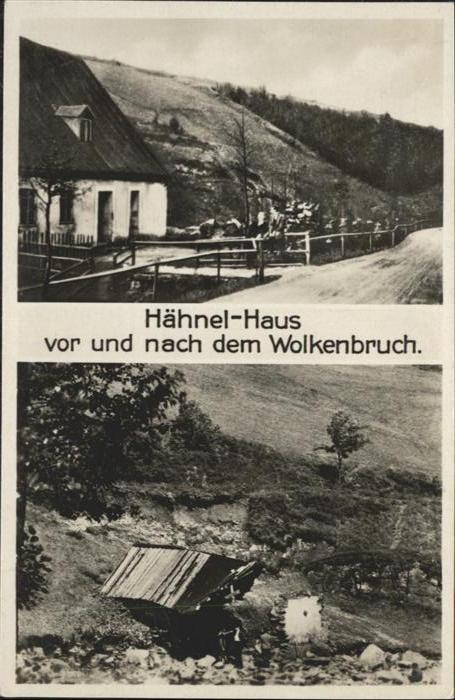 Johanngeorgenstadt Hähnel Haus Nach Wolkenbruch