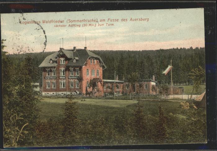 Steinbach Johanngeorgenstadt Logierhaus Waldfrieden  Auersberg