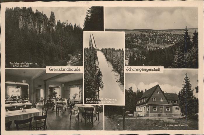 Johanngeorgenstadt Grenzlandbaude Teufelsteinfelsen Hans H