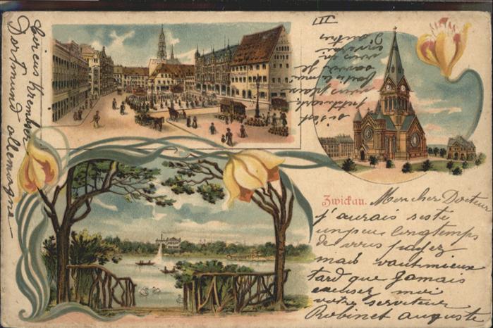 Zwickau Sachsen Zwickau Kirche Blumen