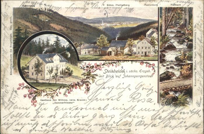 Johanngeorgenstadt Steinheidel Gasthaus Wilhme Fällbach Pl