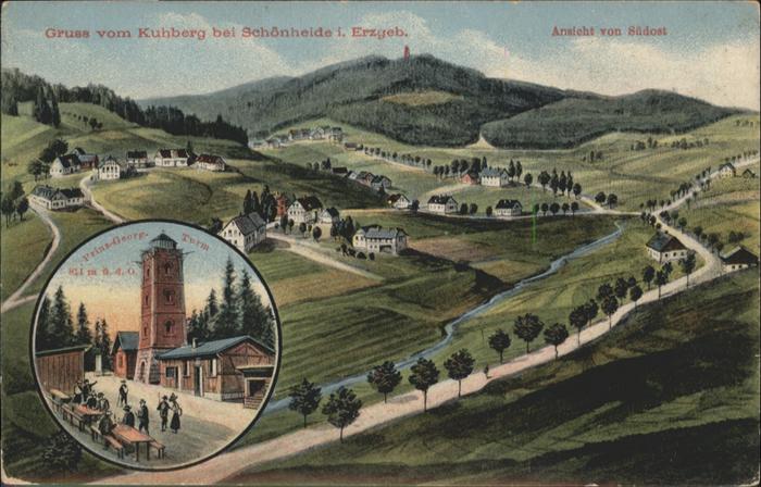 Schoenheide Erzgebirge uhberg Prinz Georg Turm